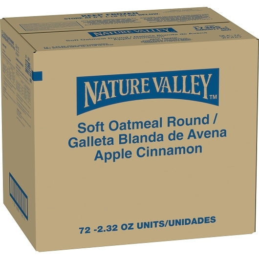 Nature Valley Apple Cinnamon Soft Oatmeal Round, 72 x 2.32 oz Case - Frozen Fruit