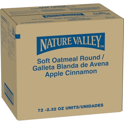 Nature Valley Apple Cinnamon Soft Oatmeal Round, 72 x 2.32 oz Case - Frozen Fruit