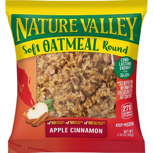 Nature Valley Apple Cinnamon Soft Oatmeal Round, 72 x 2.32 oz Case - DOT product image 3