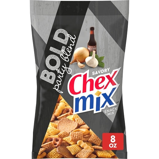 Chex Mix Savory Bold Party Blend Snack Mix, 6 x 8 oz Case - Popcorn, Pretzels & Snack Mix - image 2
