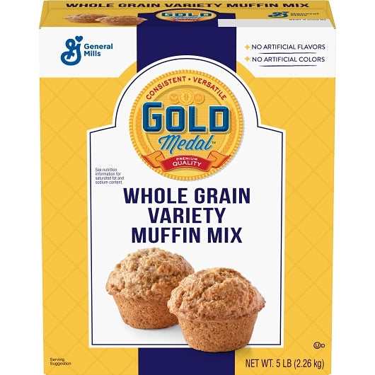Gold Medal Whole Grain Variety Muffin Mix, 6 x 5 lb Case - DOT product image 2