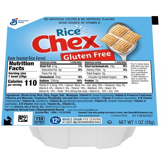 Rice Chex Single Serve Bowl Pack, 96 x 1 oz Case - DOT product image 4