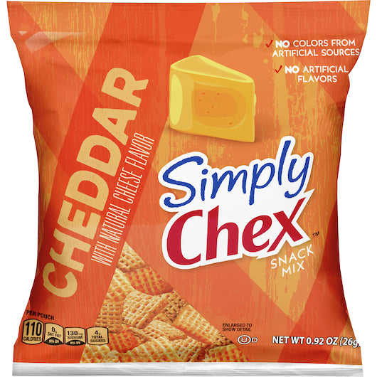 Chex Mix Simply Chex Cheddar Snack Mix, 60 x 0.92 oz Case - DOT product image 3