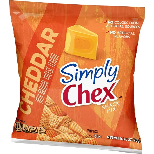 Chex Mix Simply Chex Cheddar Snack Mix, 60 x 0.92 oz Case - DOT product image 8
