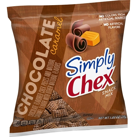 Chex Mix Simply Chex Snack Mix Chocolate Caramel, 60 x 1.03 oz Case - DOT product image 7