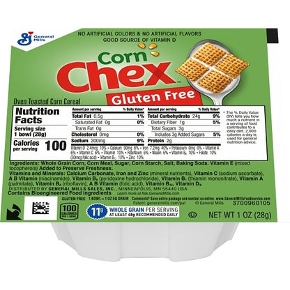 Chex Cereal Large Bowl Corn, 96 x 1 oz Case - DOT product image 4