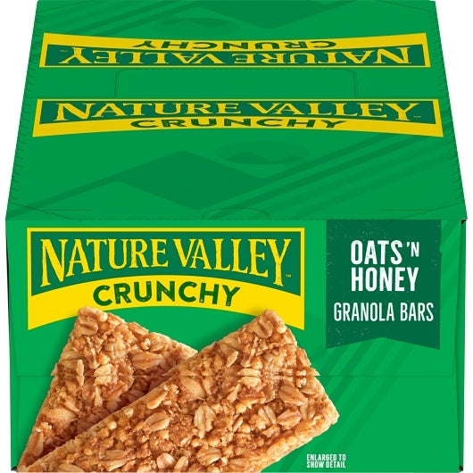 Nature Valley Oats 'N Honey Crunchy Granola Bar, 6 x 18 x 1.49 oz Case - Pantry Ingredients