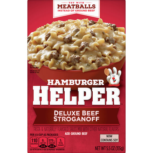 Helper Deluxe Beef Stroganoff, 12 x 5.5 oz Case - DOT product image 3