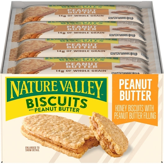 Nature Valley Biscuits With Peanut Butter, 6 x 16 x 1.35 oz Case - DOT product image 5