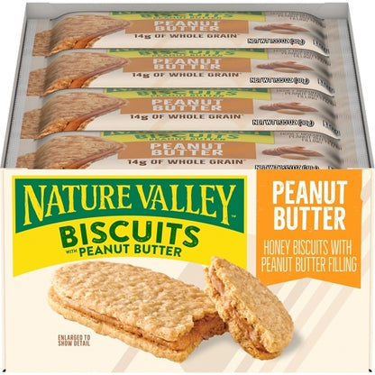 Nature Valley Biscuits With Peanut Butter, 6 x 16 x 1.35 oz Case - DOT product image 5