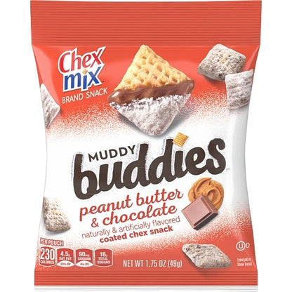 Chex Mix Muddy Buddies Peanut Butter & Chocolate Snack Mix, 60 x 1.75 oz Case - DOT product image 4