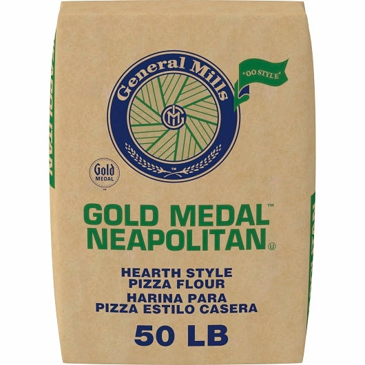 Gold Medal Neapolitan Hearth Style Pizza Flour, 1 x 50 lb Case - Prepared Foods