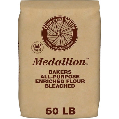 General Mills Medallion Bakers All Purpose Enriched Bleached Flour, 2 x 25 lb Case - DOT product image 2