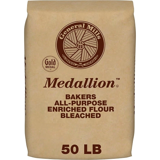 General Mills Medallion Bakers All Purpose Enriched Bleached Flour, 2 x 25 lb Case - DOT product image 2