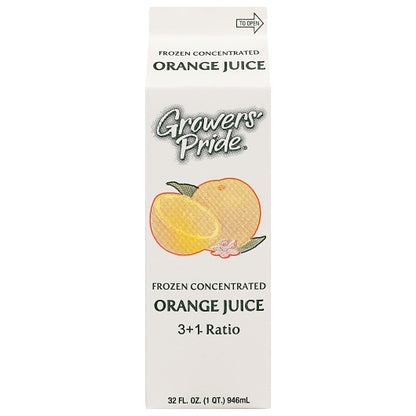Growers Pride Orange Juice Frozen Concentrate, 12 x 32 fl oz Case - DOT product image 2