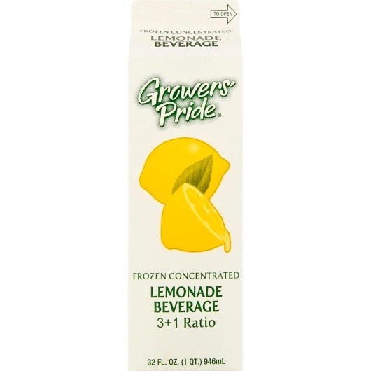 Floridas Natural Growers From Concentrate Frozen Lemonade Base, 12 x 32 fl oz Case - Beverages