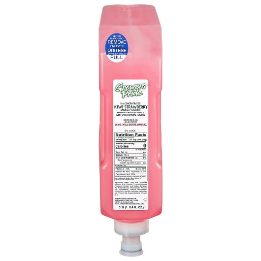 Floridas Natural Growers Shelf Stable Kiwi Strawberry Flavored Water, 3 x 3.5 LT Case - Beverages