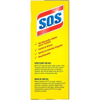 SOS Clorox Prof. S.O.S Steel Wool Soap Pads, 6 x 10 ct Case - DOT product image 5