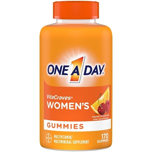 One-A-Day Womens Vitacraves Gummies, 8 x 3 x 170 PC Case - Candy & Confections