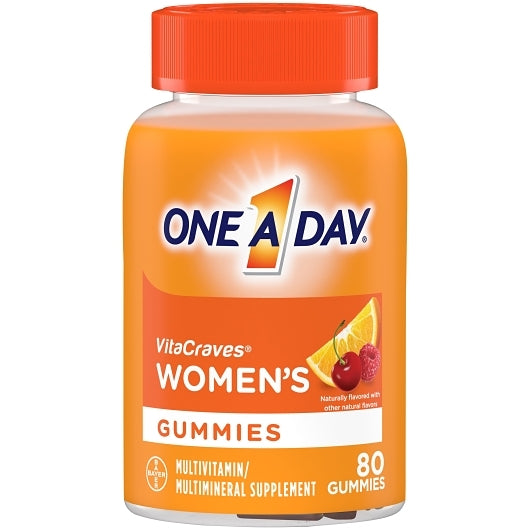 One-A-Day Womens Vitacraves Gummies, 8 x 3 x 80 PC Case - Candy & Confections