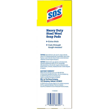 S.O.S. Steel Wool SOS Steel Wool Soap Pads, 12 x 15 ct Case - DOT product image 7