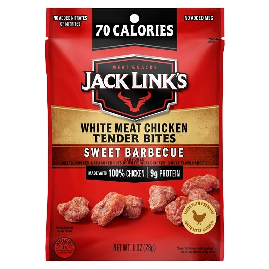 Jack Links Sweet Barbecue Chicken Tender Bites, 48 x 1 oz Case - Meat, Poultry & Seafood