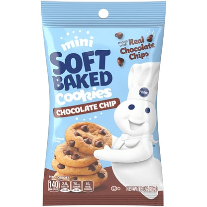 Pillsbury Mini Soft Baked Chocolate Chip Cookies, 9 x 6 x 3 oz Case - DOT product image 4