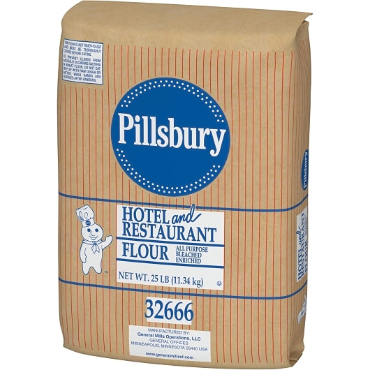 Pillsbury Hotel & Restaurant All Purpose Enriched Bleached Flour, 2 x 25 lb Case - DOT product image 3