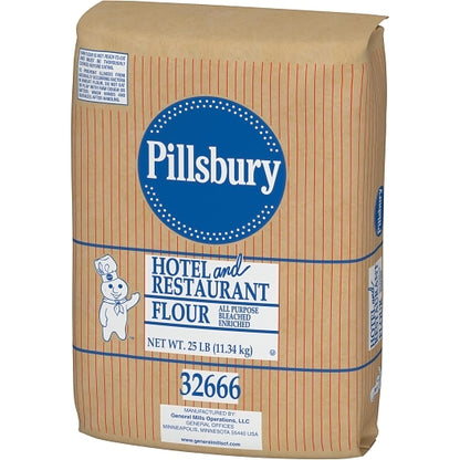 Pillsbury Hotel & Restaurant All Purpose Enriched Bleached Flour, 2 x 25 lb Case - DOT product image 3