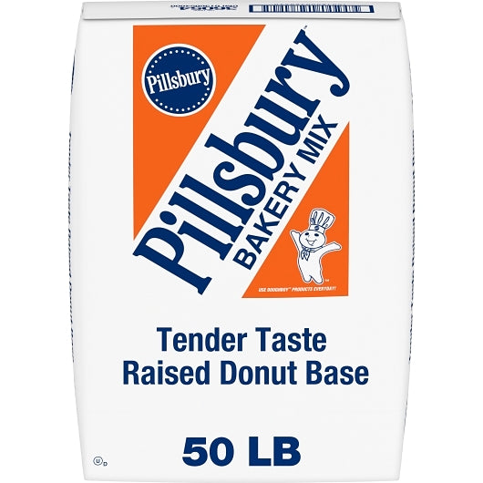 Pillsbury Donut Base Mix Tender Taste Raised, 1 x 50 lb Case - Bakery & Desserts