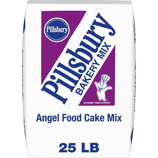Pillsbury Angel Food Cake Mix, 1 x 25 lb Case - Bakery & Desserts