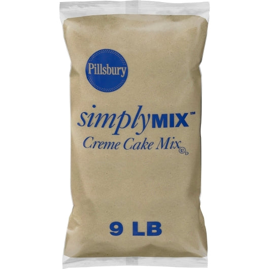 Creme Cake Mix Creme Base Cake Mix, 3 x 9 lb Case - Bakery & Desserts