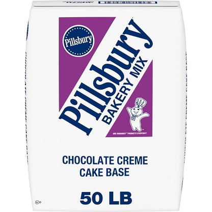 Pillsbury Chocolate Cake Mix, 1 x 50 lb Case - Bakery & Desserts