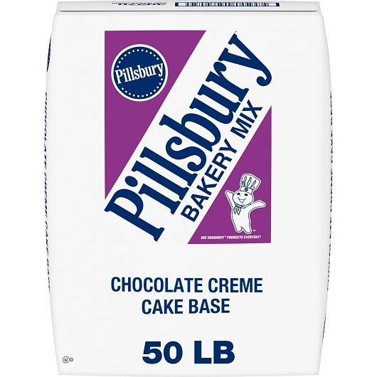 Pillsbury Chocolate Cake Mix, 1 x 50 lb Case - Bakery & Desserts