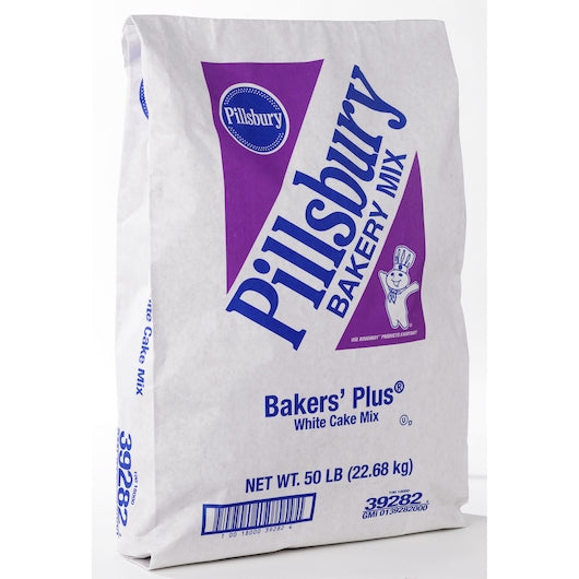 Mix Bakers Plus White Cake Mix, 1 x 50 lb Case - DOT product image 2