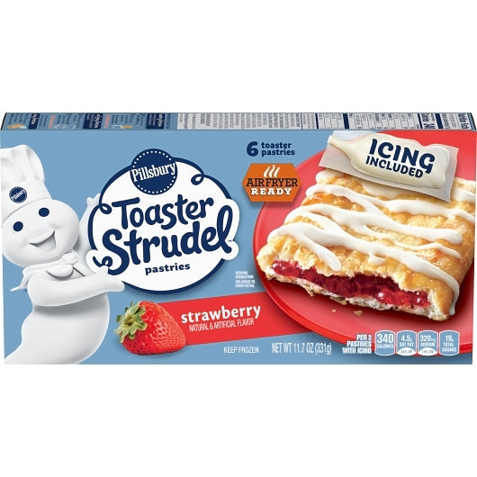 Pillsbury Toaster Strudel Pastries Strawberry, 12 x 11.7 oz Case - DOT product image 2