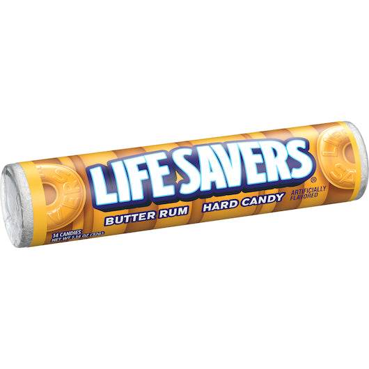 Lifesavers Butter Rum Candy, 15 x 20 x 1.14 oz Case - Candy & Confections