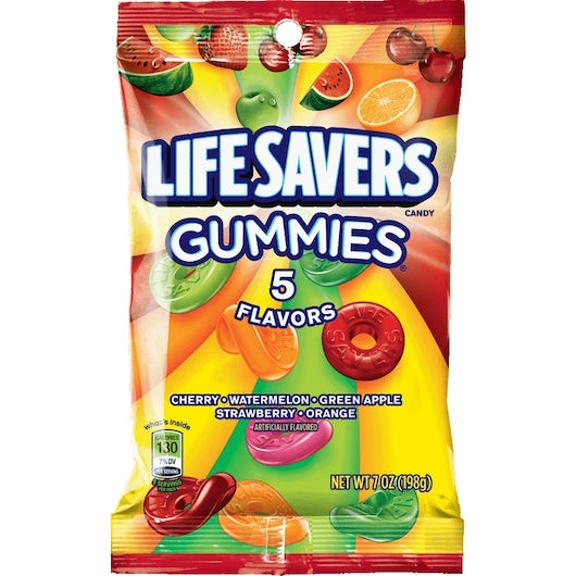 LifeSavers Five Flavor Candy Gummies, 12 x 7 oz Case - DOT product image 2