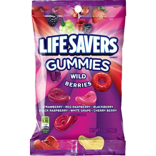 CANDY GUMMISAVR Wild Berries Gummies, 12 x 7 oz Case - Candy & Confections