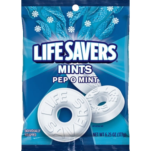 Lifesavers Pep-O-Mint Candy , 12 x 6.25 oz Case - Candy & Confections
