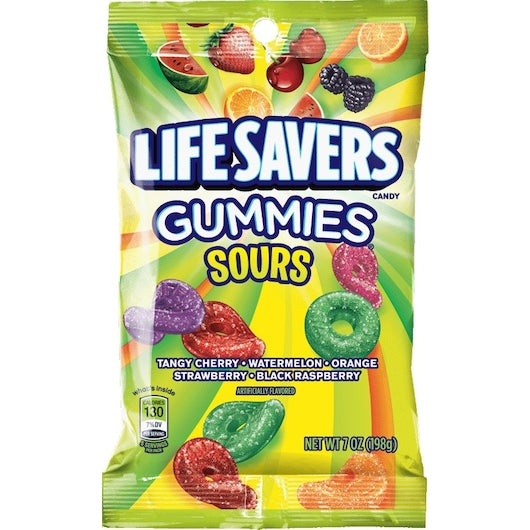 LifeSavers Gummies Sours Sour Candy Gummy Candy, 12 x 7 oz Case - DOT product image 2