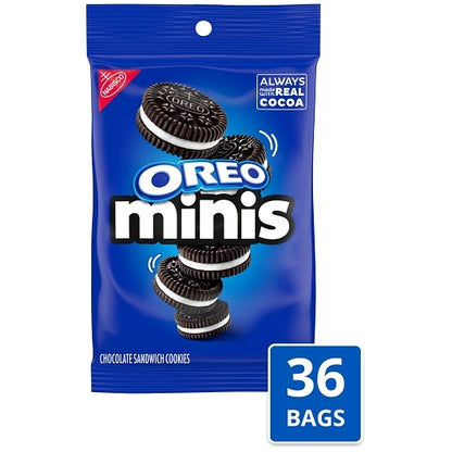 Oreo Mini Cookie Big Bag, 1 x 36 ct Case - Bakery & Desserts
