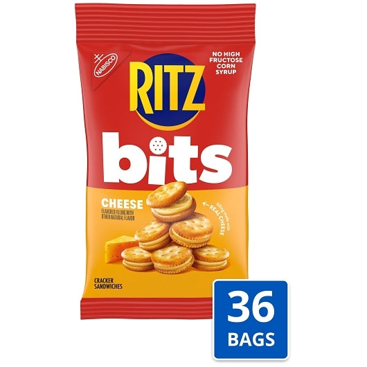 Ritz Bits Cheese Big Bag, 1 x 36 ct Case - Bakery & Desserts