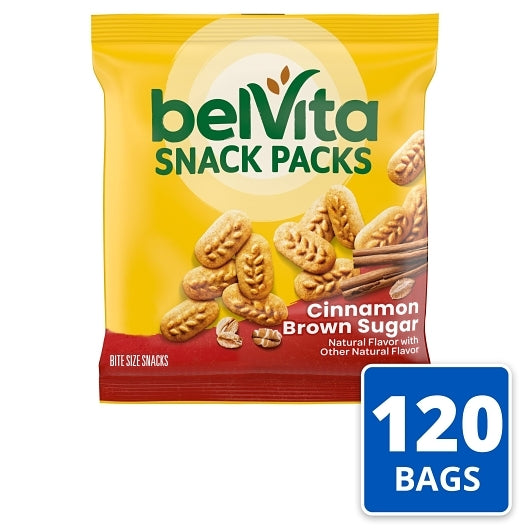 Belvita Cinnamon Brown Sugar Crackers, 120 x 1 oz Case - Crackers & Grahams - image 2