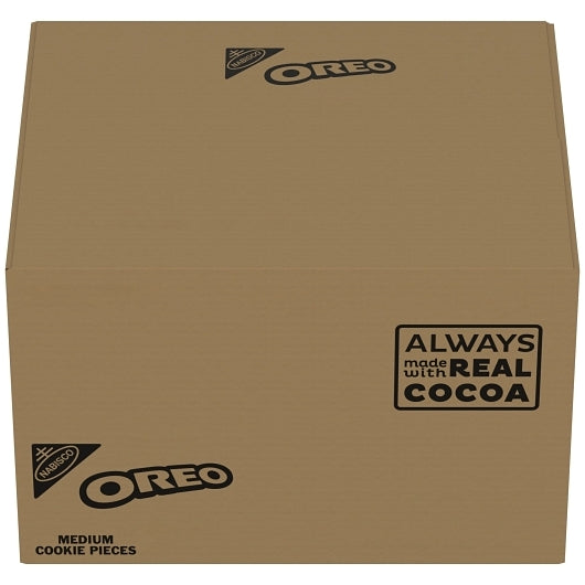 Oreo Medium Cookie Pieces, 1 x 25 lb Case - GS1 mobile-ready hero image