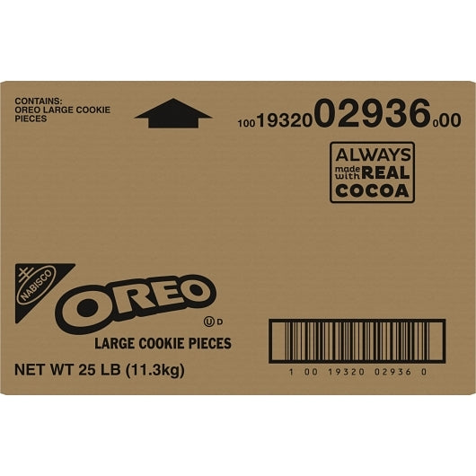 Oreo Large Pieces With Filling, 1 x 25 lb Case - DOT product image 2