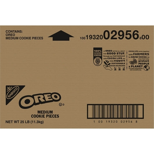 Oreo Medium Cookie Pieces, 1 x 25 lb Case - DOT product image 2