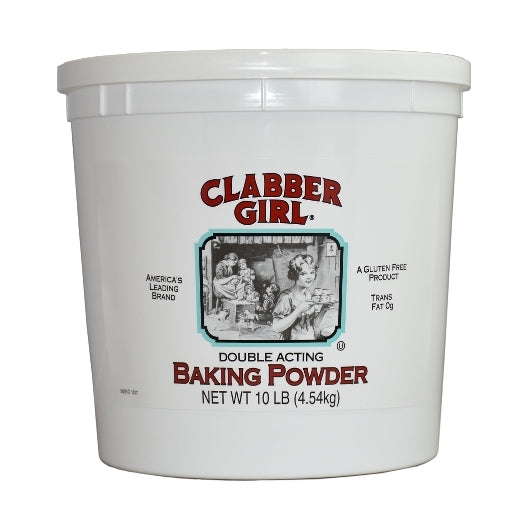 Clabber Girl Double Acting Baking Powder, 4 x 10 lb Case - Pantry Ingredients