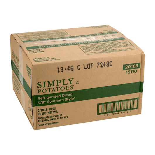 Michael Foods Southern 5/8 Inch X 5/8 Inch X 3/4 Inch Diced Potato, 2 x 10 lb Case - DOT product image 5