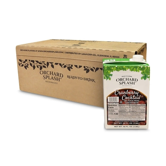 Orchard Splash READY TO DRINK CRANBERRY 10% JUICE, 12 x 46 oz Case - DOT product image 7